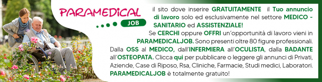 Paramedicaljob lavoro solo in ambito medico sanitario assistenziale